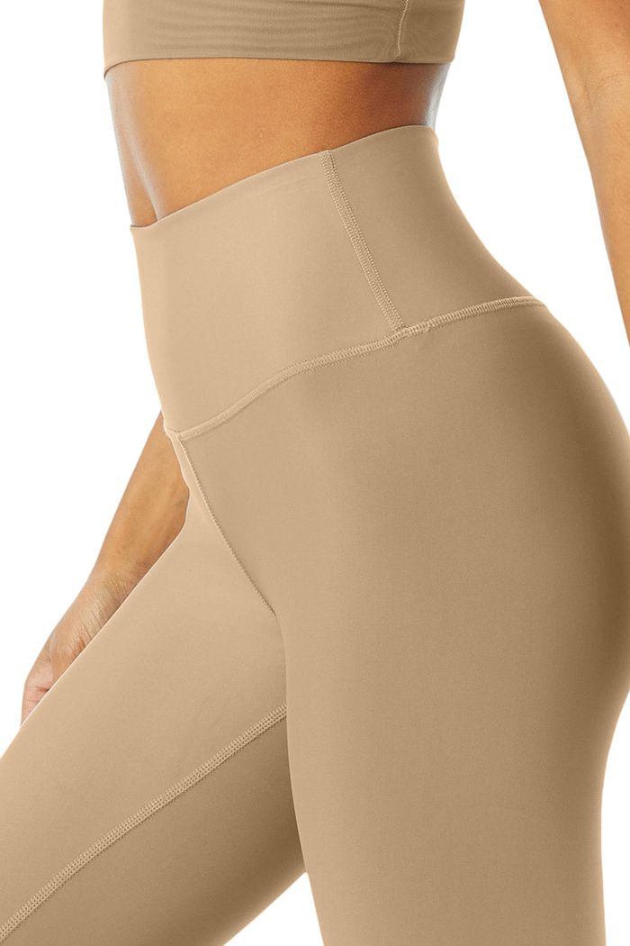 Alo Yoga High-Waist Airlift Women's Leggings Brown | KNTUFIW-19