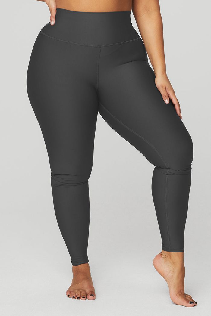 Alo Yoga High-Waist Airlift Women's Leggings Dark Grey | PEGWKMZ-16