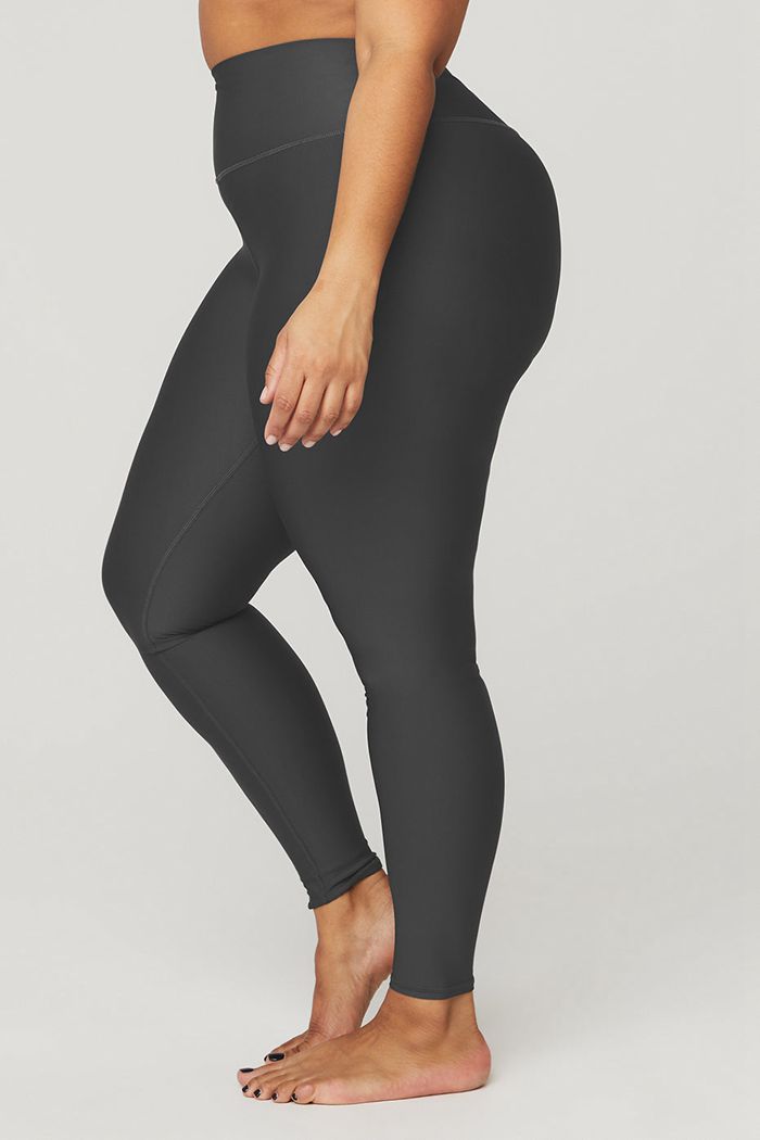 Alo Yoga High-Waist Airlift Women's Leggings Dark Grey | PEGWKMZ-16