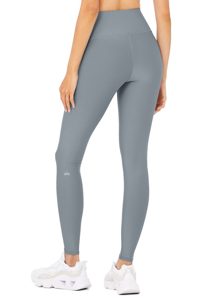 Alo Yoga High-Waist Airlift Women's Leggings Grey | PJKZFAQ-12