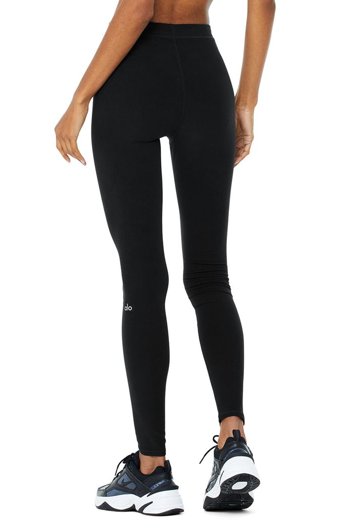 Alo Yoga High-Waist Alosoft Flow Women's Leggings Black | AYIEHCQ-97