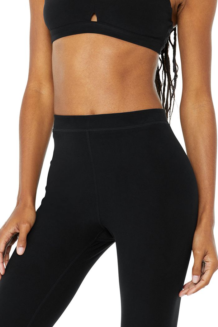 Alo Yoga High-Waist Alosoft Flow Women's Leggings Black | AYIEHCQ-97