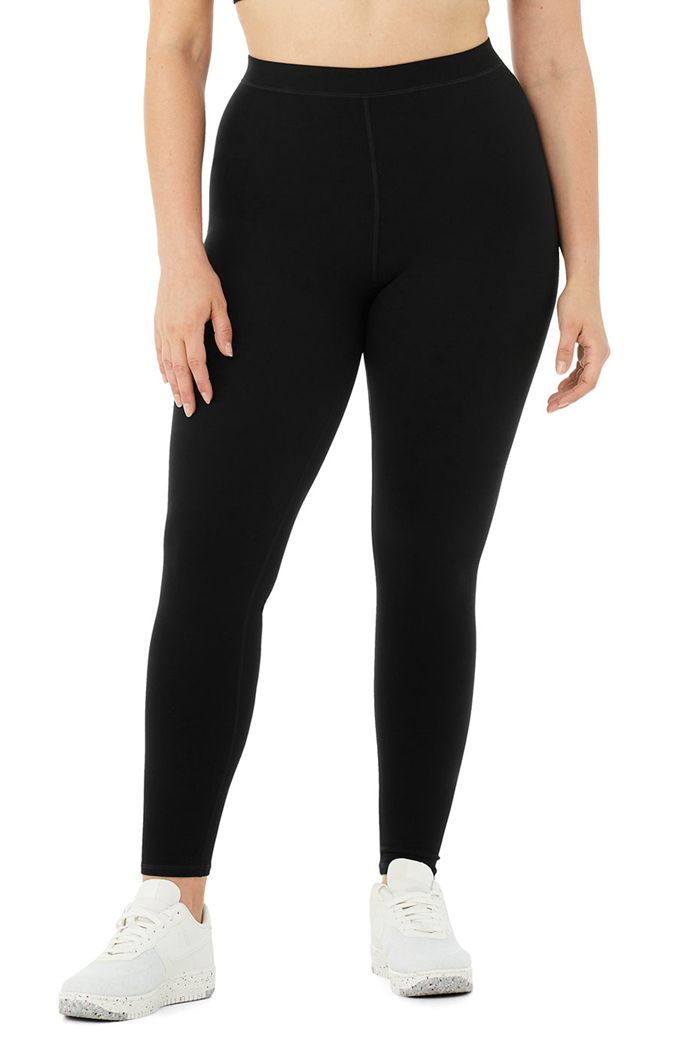 Alo Yoga High-Waist Alosoft Flow Women's Leggings Black | AYIEHCQ-97