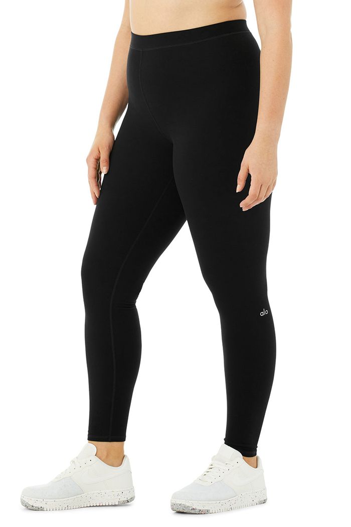 Alo Yoga High-Waist Alosoft Flow Women's Leggings Black | AYIEHCQ-97