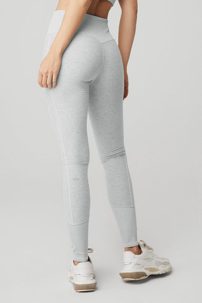 Alo Yoga High-Waist Alosoft Lounge Women's Leggings Grey | LGCQHSR-96