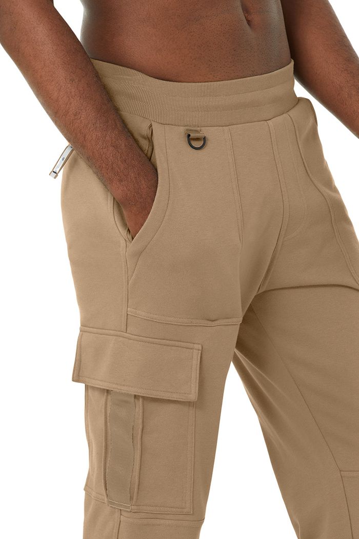 Alo Yoga Highline Cargo Sweat Men's Pants Brown | BEHUWQI-60