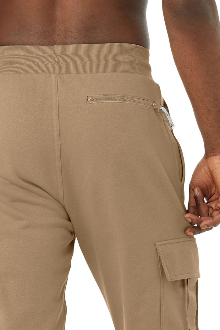 Alo Yoga Highline Cargo Sweat Men's Pants Brown | BEHUWQI-60