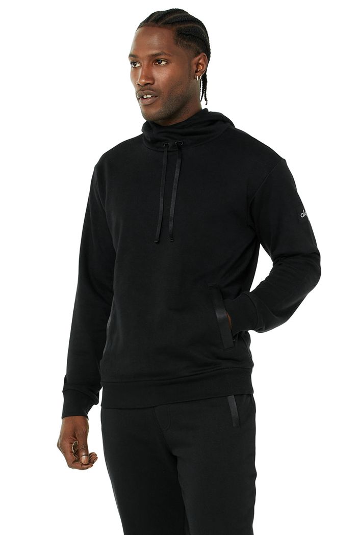 Alo Yoga Highline Men's Hoodie Black | PSCYABQ-41