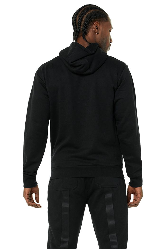 Alo Yoga Highline Men's Hoodie Black | PSCYABQ-41