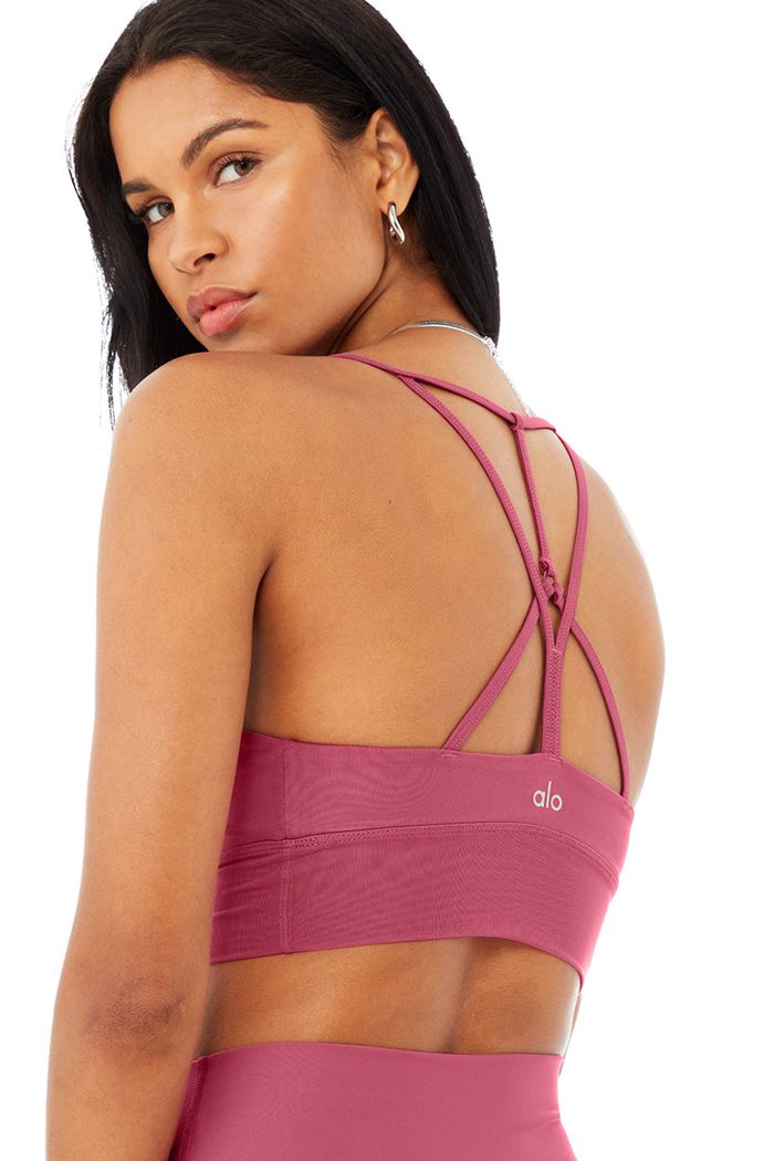 Alo Yoga Lavish Women's Bras Purple | FSYBJEN-14