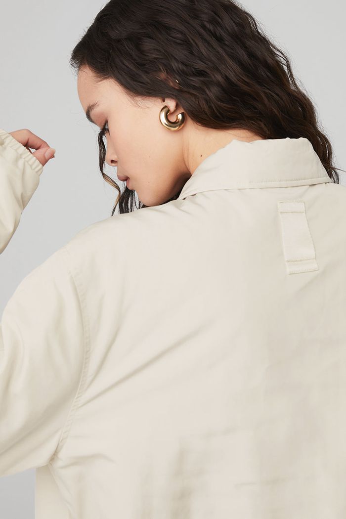 Alo Yoga Legend Women's Jackets Beige | PQBMVUC-78