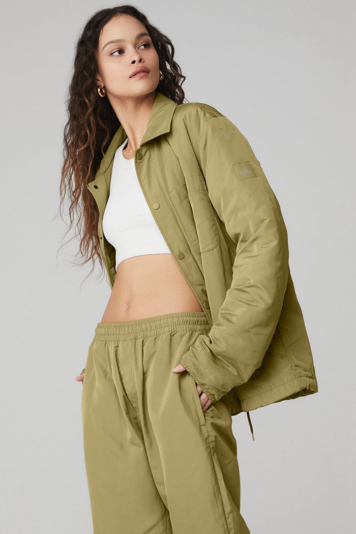 Alo Yoga Legend Women's Jackets Green | JBERPTN-35