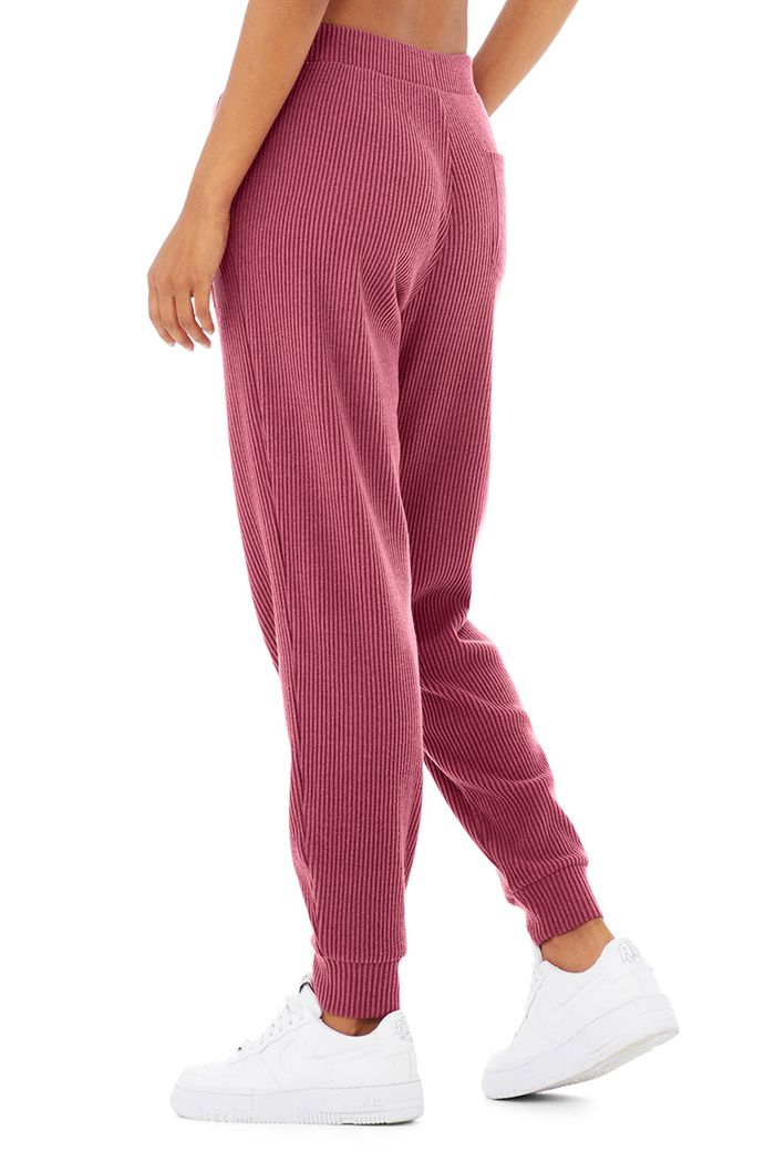 Alo Yoga Muse Sweat Women's Pants Purple | SRHFLJT-43