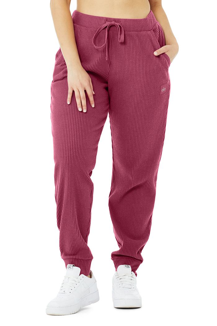 Alo Yoga Muse Sweat Women's Pants Purple | SRHFLJT-43