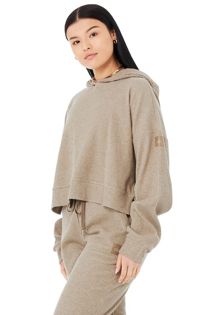 Alo Yoga Muse Women's Hoodie Brown | YGUCQWS-16