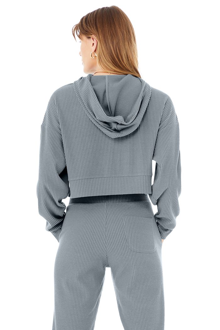 Alo Yoga Muse Women's Hoodie Grey | MOEKIPG-71