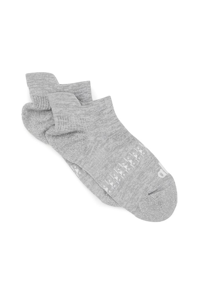 Alo Yoga Performance Tab Women\'s Socks Grey White | DAGQXPJ-92