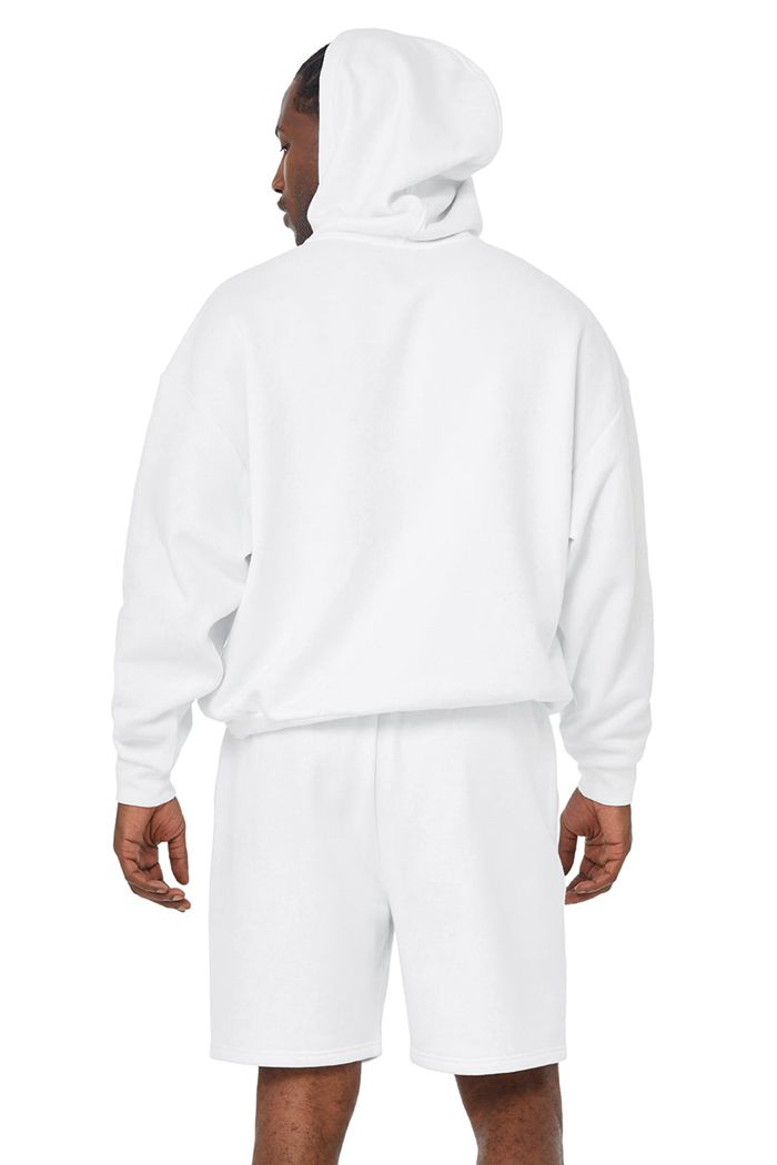 Alo Yoga Pride Accolade Men's Hoodie White | QKESNHB-27