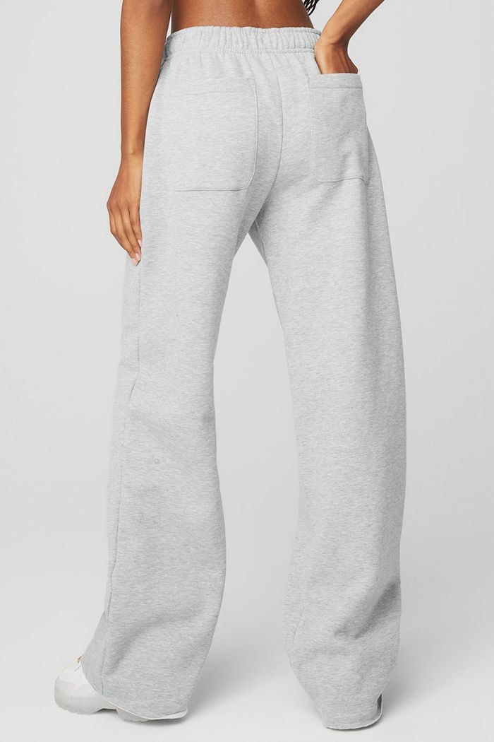 Alo Yoga Puddle Sweat Women's Pants Grey | ADUVHYX-89