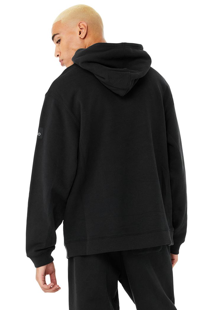 Alo Yoga Renown Men's Hoodie Black | TGVXRPL-73