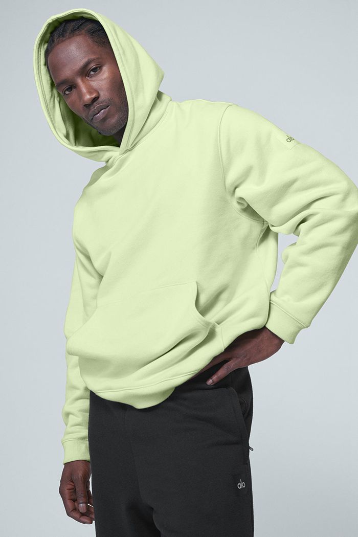 Alo Yoga Renown Men's Hoodie Green | AMYCVLX-43