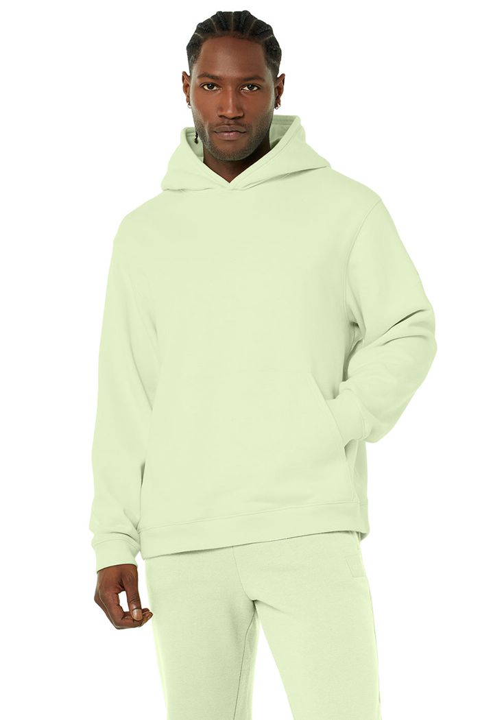 Alo Yoga Renown Men\'s Hoodie Green | AMYCVLX-43