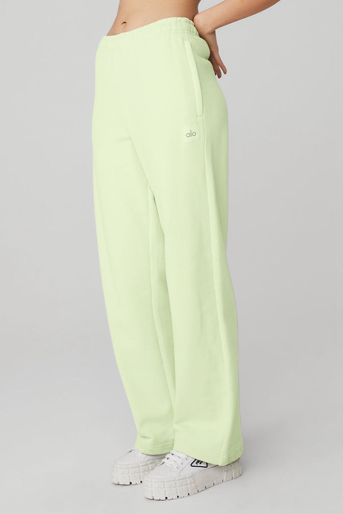 Alo Yoga Renown Sweat Women's Pants Green | PMHRNDQ-86