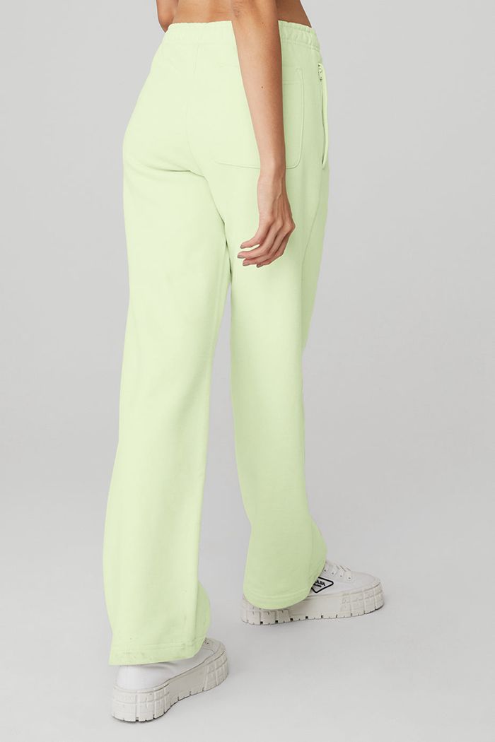 Alo Yoga Renown Sweat Women's Pants Green | PMHRNDQ-86