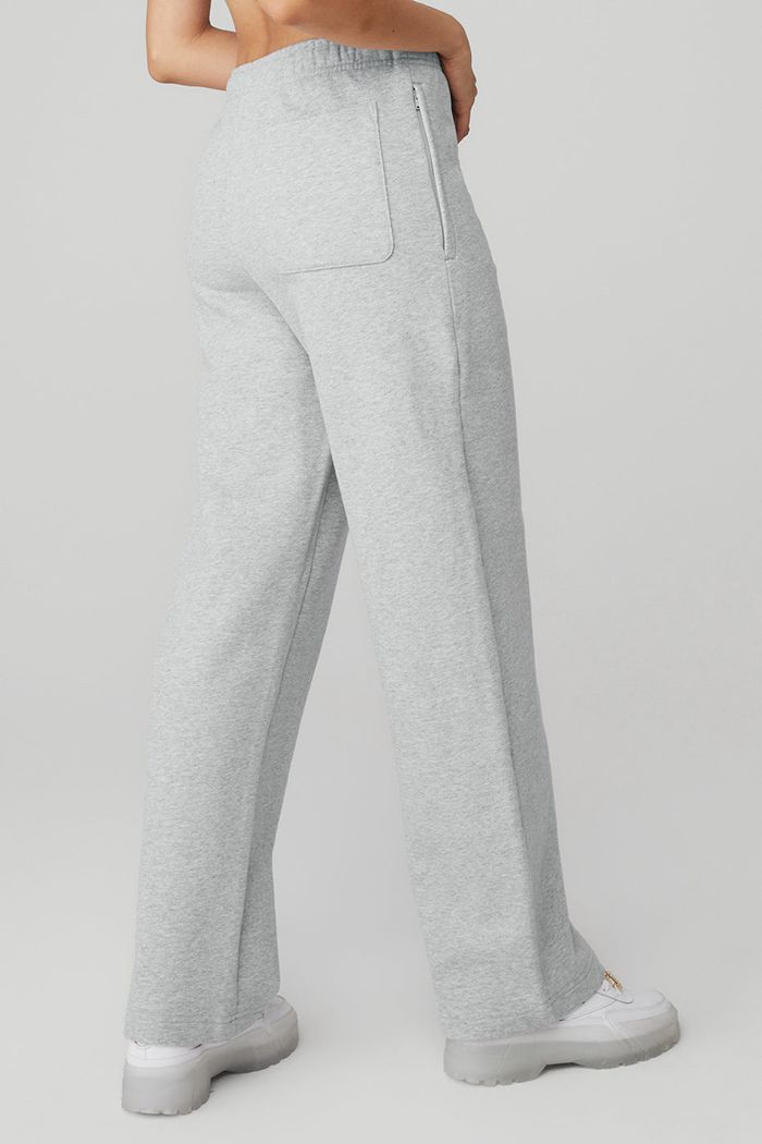 Alo Yoga Renown Sweat Women's Pants Grey | XRPBTKG-16