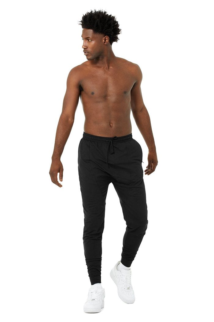 Alo Yoga Revitalize Men's Pants Black | GUNYKAX-27