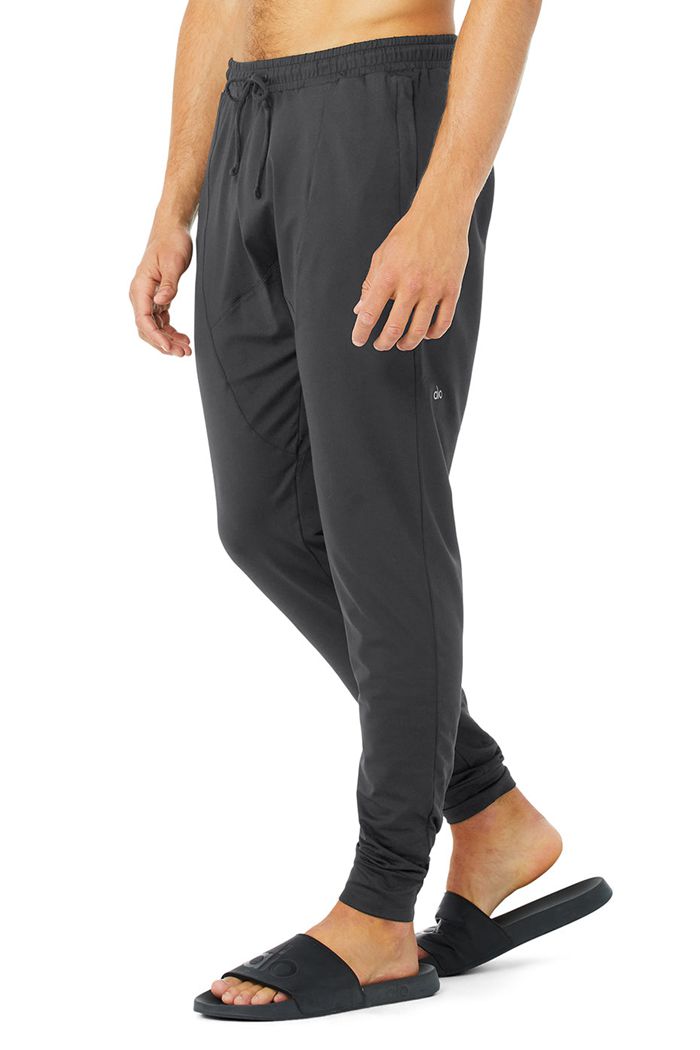 Alo Yoga Revitalize Men's Pants Dark Grey | PHKBAOG-56