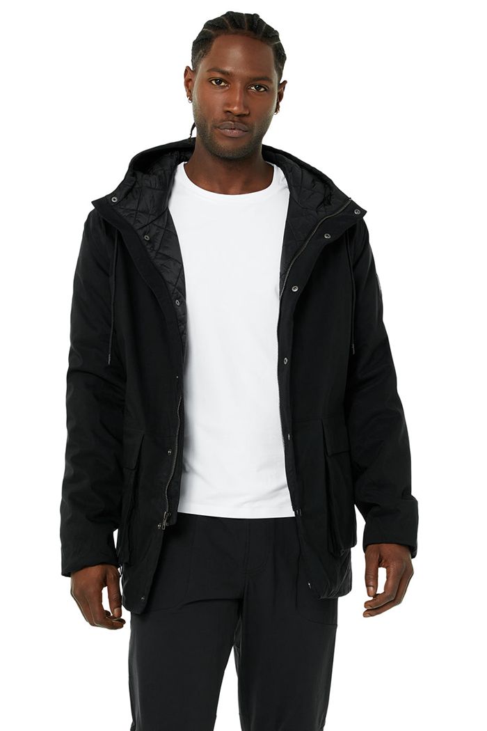 Alo Yoga Roam Insulated Men's Jackets Black | AWZQGPV-09