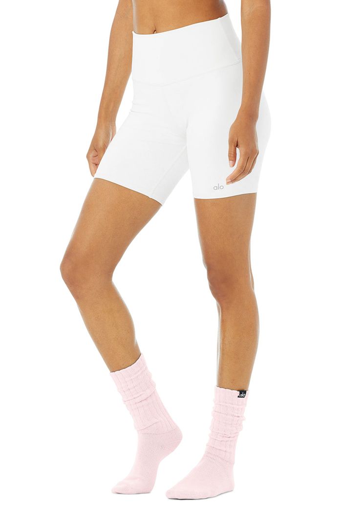 Alo Yoga Scrunch Women's Socks Pink | DPUKGXV-38