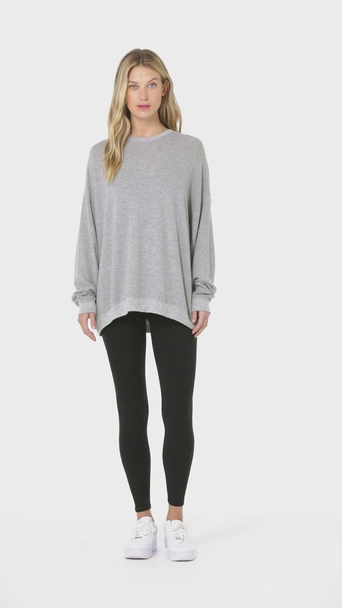 Alo Yoga Soho Women's Pullover Grey | VHTSOUK-48