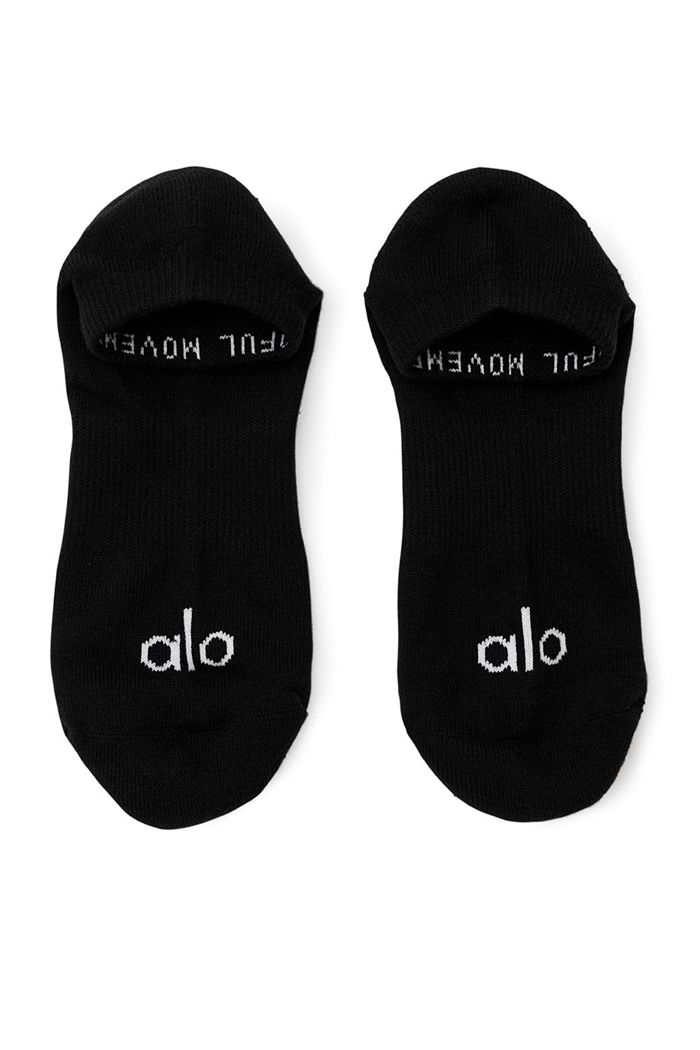 Alo Yoga Street Men\'s Socks Black White | WYIBEJF-81