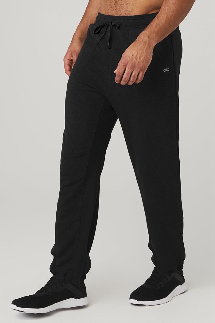 Alo Yoga The Qualifier Men\'s Pants Black | IGDPTSH-08