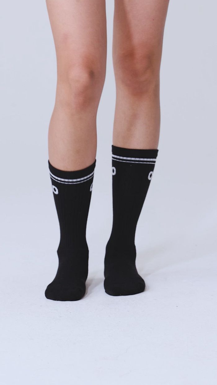 Alo Yoga Throwback Men's Socks Grey Black | OXASUJB-19