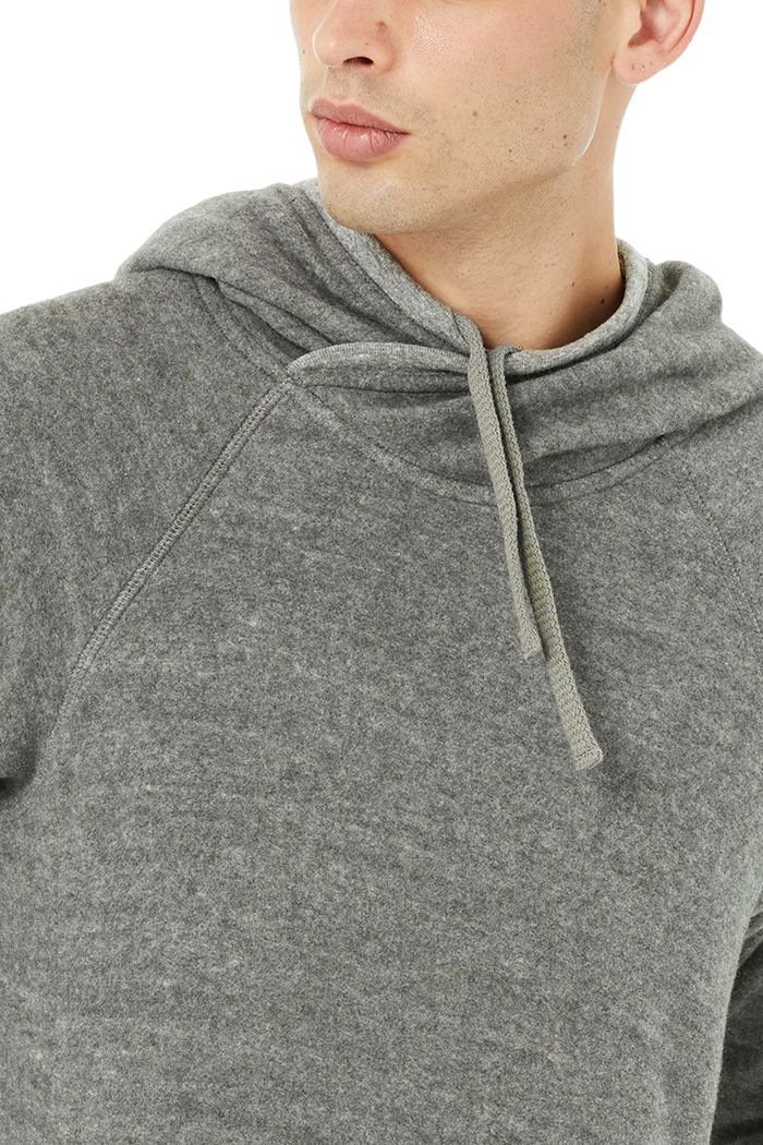 Alo Yoga Triumph Men's Hoodie Grey | XICKURJ-81